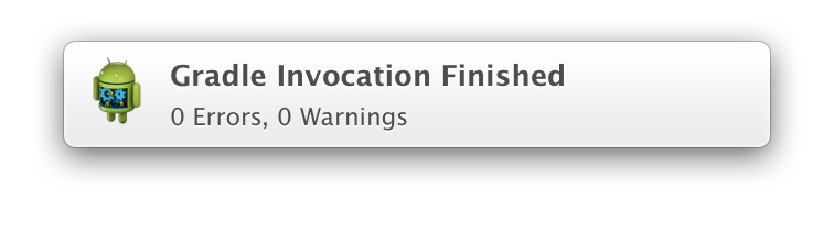 gradle notification